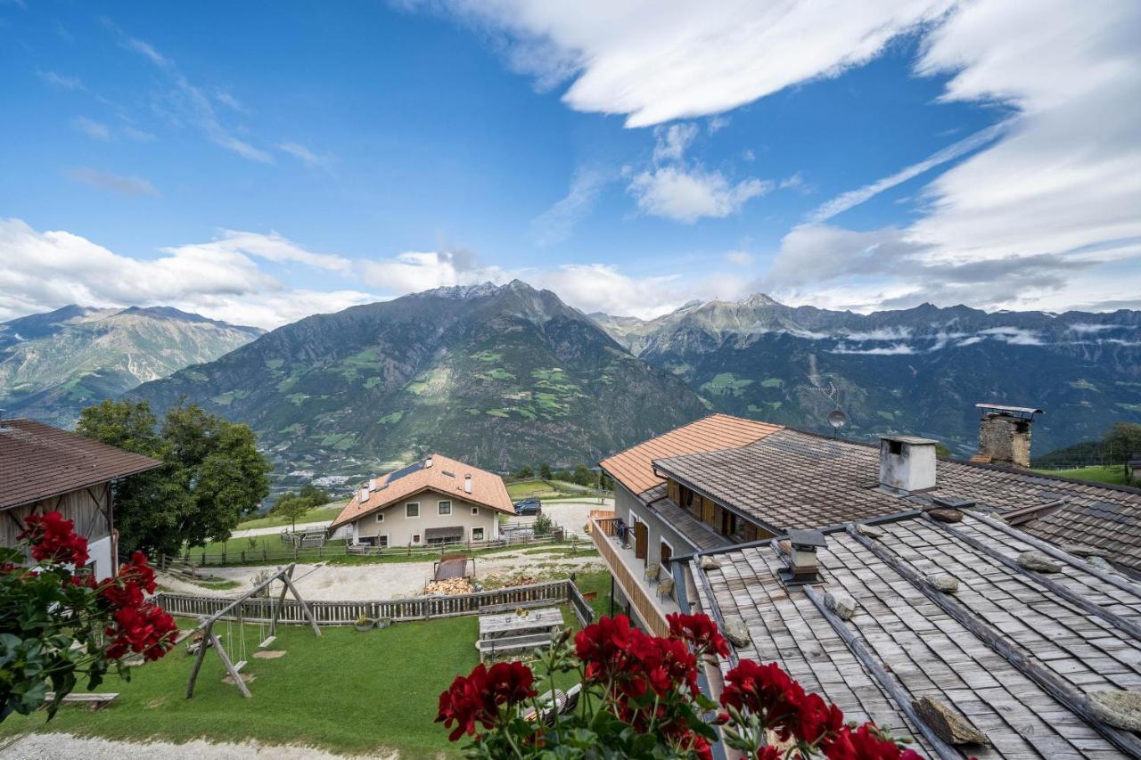 Vila Thaler-Hof Ferienhaus Fichtnhittl Lagundo Exteriér fotografie